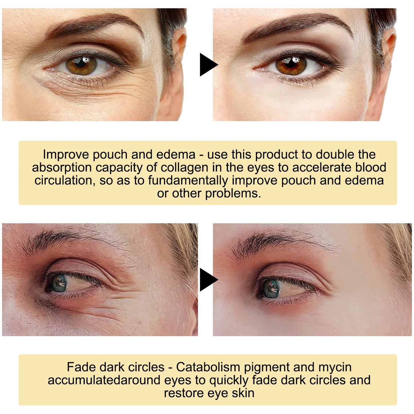 Golden Collagen & Hyaluronic Acid Eye Masks (60pcs)