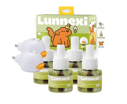 Lunnexi™ - Kit de Difusor Calmante para Perros (2 HABITACIONES)