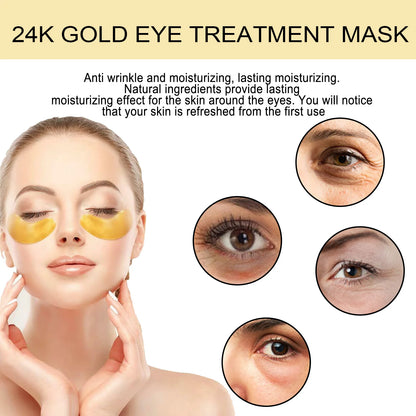 Golden Collagen & Hyaluronic Acid Eye Masks (60pcs)