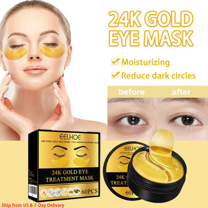 Golden Collagen & Hyaluronic Acid Eye Masks (60pcs)