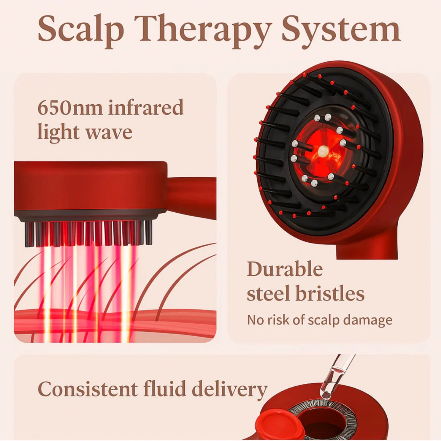 SolarCrown™ - Red Light Therapy Scalp Massager