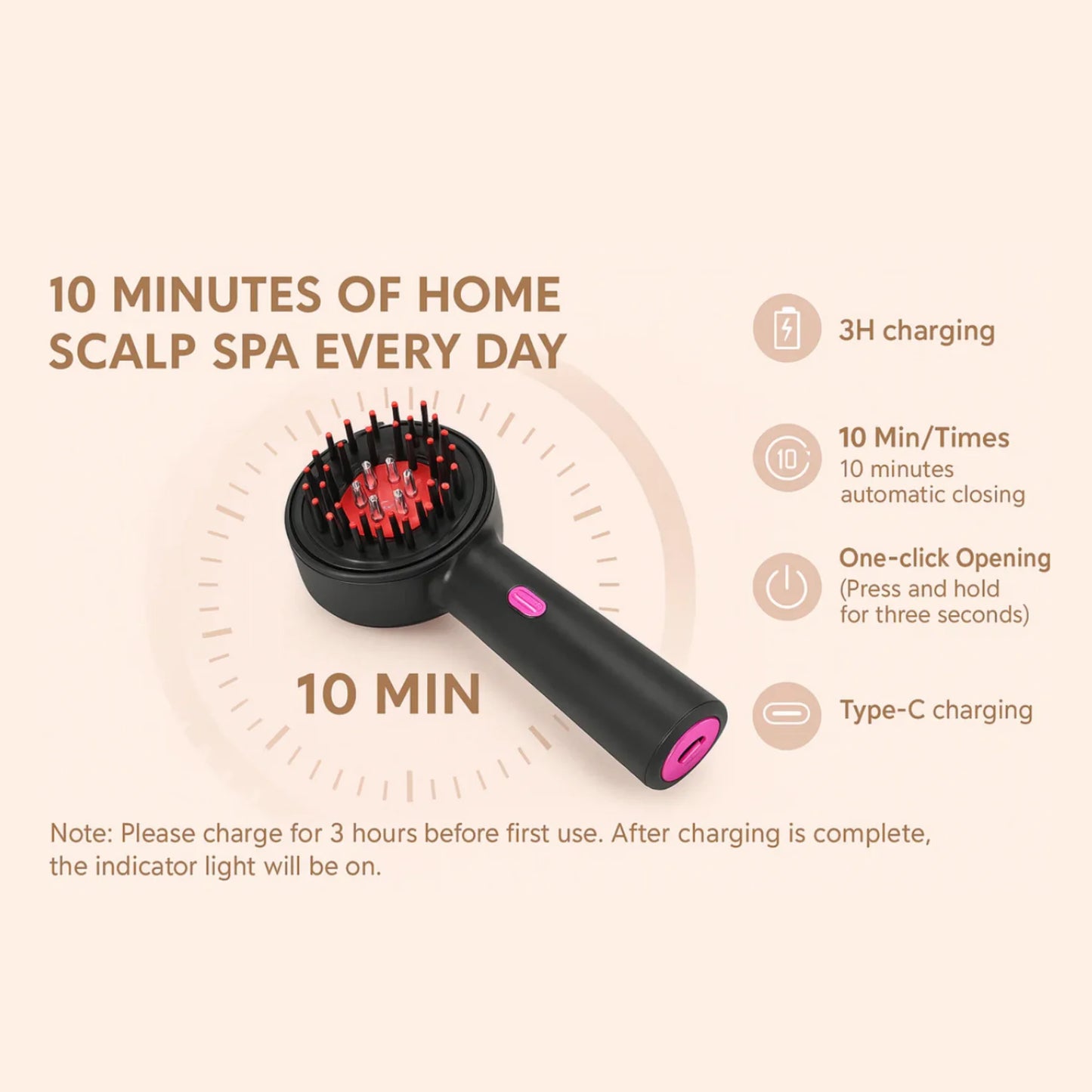 SolarCrown™ - Red Light Therapy Scalp Massager